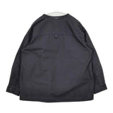 MHL. 595-2253510 SOFT HOPSACK プルオーバー シャツサイズ1 定価26400円 長袖シャツ 22AW ブラック レディース エムエイチエル【中古】5-1229M∞