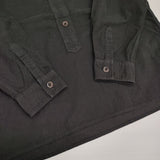 MHL. 595-2253510 SOFT HOPSACK プルオーバー シャツサイズ1 定価26400円 長袖シャツ 22AW ブラック レディース エムエイチエル【中古】5-1229M∞