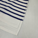 LENO 新品 BASQUE DRESS 定価28600円 L2102-CS001 ボーダーバスク ワンピース ホワイト ブルー レディース リノ【中古】6-0223M∞