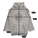 ARTE POVERA ヴィンテージダメージ加工 コットン 裏起毛 パーカー グレー レディース アルテポーヴェラ【中古】5-1214T∞