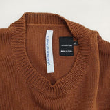 VAN DER STRAETE 半袖 コットン セーター ニット ブラウン レディース ヴァンダルストラット【中古】6-0514S∞