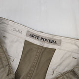 ARTE POVERA ヴィンテージダメージ加工 チノ クロップドパンツ ベージュ レディース アルテポーヴェラ【中古】6-0223G∞