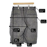 ARTE POVERA リネン ショートパンツ ハーフパンツ ショーツ グレー レディース アルテポーヴェラ【中古】6-0514S∞