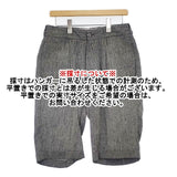 ARTE POVERA リネン ショートパンツ ハーフパンツ ショーツ グレー レディース アルテポーヴェラ【中古】6-0514S∞