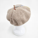 VALEUR ウール100％ 帽子 ベレー帽 ベージュ レディース バルール【中古】5-1202T◎