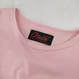 OUTIL TRICOT HABAS SHORT バスクシャツ ショート 定価20900円 カットソー ピンク レディース ウティ【中古】6-0223M∞