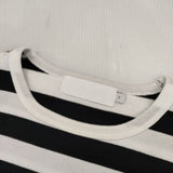 Graphpaper ボーダー GL201-70146B 長袖Ｔシャツ カットソー ロンＴ ブラック ホワイト レディース グラフペーパー【中古】6-0223M∞