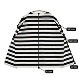 Graphpaper ボーダー GL201-70146B 長袖Ｔシャツ カットソー ロンＴ ブラック ホワイト レディース グラフペーパー【中古】6-0223M∞