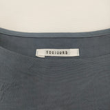 Toujours ファインコットンオーガンザクロスセーラーカラーディッキー 定価41800円 ブラウス 23SS ネイビー レディース トゥジュー【中古】6-0407S♪