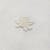 emily levine エミリーレヴィーン 刺繍 J-1590 サイズS/M 半袖Ｔシャツ カットソー ホワイト レディース【中古】6-0407S♪