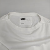 MHL. 595-5169501 SMOOTH COTTON JERSEY 長袖Ｔシャツ カットソー ロンＴ 25SS ホワイト レディース エムエイチエル【中古】6-0129M∞