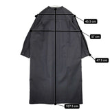 MHL. 595-1258505 COTTON WOOL TWILL コットンウールツイル 定価38500円 ワンピース チャコールグレー レディース エムエイチエル【中古】5-1214T∞