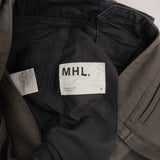 MHL. COTTON WOOL DRILL 595-2243502 コットンウール パンツ 22AW チャコールグレー レディース エムエイチエル【中古】5-1214T∞