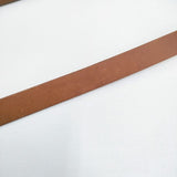 HENRY CUIR 革 レザー 型押し フラップ ショルダーバッグ ブラウン レディース アンリークイール【中古】6-0201G∞