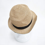 mature ha BOXED HAT ボックスハット 帽子 ペーパー ハット ベージュ レディース マチュアーハ【中古】6-0212M◎