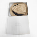 mature ha BOXED HAT ボックスハット 帽子 ペーパー ハット ベージュ レディース マチュアーハ【中古】6-0212M◎