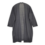 evam eva linen robe サイズM リネンローブ 羽織り 定価35200円 カーディガン 25SS チャコールグレー レディース エヴァムエヴァ【中古】5-1118M♪