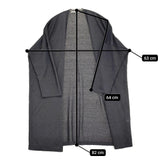 evam eva linen robe サイズM リネンローブ 羽織り 定価35200円 カーディガン 25SS チャコールグレー レディース エヴァムエヴァ【中古】5-1118M♪