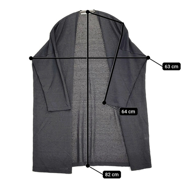 evam eva linen robe サイズM リネンローブ 羽織り 定価35200円