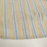 Pale Jute ペールジュート バイラオーラスカート PJ2020-02 コットンリネン ストライプ ロングスカート ベージュ ライトブルー レディース【中古】5-1128M♪