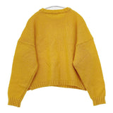 MACALASTAIR ウールシルク スコットランド製 クルーネック サイズ36 セーター ニット オレンジ レディース マカラスター【中古】5-1128T♪