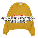 MACALASTAIR ウールシルク スコットランド製 クルーネック サイズ36 セーター ニット オレンジ レディース マカラスター【中古】5-1128T♪