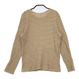 prit ボーダーカットソー サイズ0 セーター ニット アイボリー ブラウン レディース プリット【中古】5-1128T♪