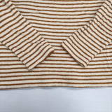 prit ボーダーカットソー サイズ0 セーター ニット アイボリー ブラウン レディース プリット【中古】5-1128T♪