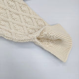 AURALEE HARDTWIST アランニット 09AP03FM サイズ0 クルーネック ケーブル セーター ニット キナリ レディース オーラリー【中古】5-1128T♪