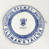 R&D.M.Co- ロンドンブルーウィロー プレートポーチ 小物入れ PVC LONDON BLUE WILLOW PLATE POUCH ポーチ ホワイト ブルー レディース オールドマンズテーラー【中古】6-0110G∞