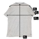 FilMelange OLIVER ボーダー 171-1019 サイズ3 半袖Ｔシャツ カットソー ホワイト グレー ユニセックス フィルメランジェ【中古】6-0514S∞