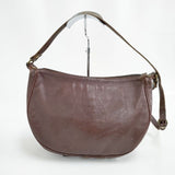 IL BISONTE レザー ショルダーバッグ ブラウン レディース イルビゾンテ【中古】6-0201G∞