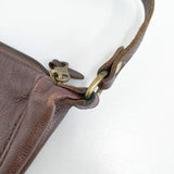 IL BISONTE レザー ショルダーバッグ ブラウン レディース イルビゾンテ【中古】6-0201G∞