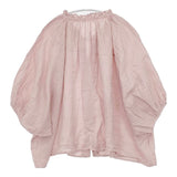 nest Robe 新品 リネンフリルVネックブラウス 01233-1404 ブラウス シャツ ピンク レディース ネストローブ【中古】6-0408M∞