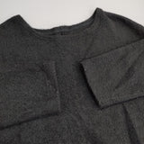 nest Robe ウール天竺ワイドプルオーバー 01204-1613 ドロップショルダー セーター ニット ブラック レディース ネストローブ【中古】5-1128T♪