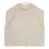 JOURNAL STANDARD LUXE 新品 ケーブルJQベスト 定価16500円 ノースリーブニット ベスト ベージュ キナリ レディース ジャーナルスタンダード ラックス【中古】6-0129M∞
