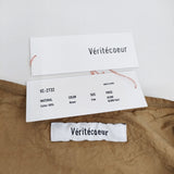 veritecoeur 新品 サイドポケットワンピース 定価30800円 VC-2732 ワンピース 25SS ブラウン レディース ヴェリテクール【中古】5-1118M♪