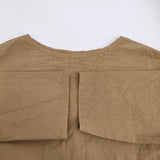 veritecoeur 新品 サイドポケットワンピース 定価30800円 VC-2732 ワンピース 25SS ブラウン レディース ヴェリテクール【中古】5-1118M♪