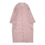 nest Robe/UpcycleLino 01231-1294 コットンリネン コクーン ワンピース ピンク レディース ネストローブ/アップサイクルリノ【中古】6-0408M∞