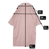 nest Robe/UpcycleLino 01231-1294 コットンリネン コクーン ワンピース ピンク レディース ネストローブ/アップサイクルリノ【中古】6-0408M∞