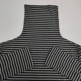 JOURNAL STANDARD LUXE 22070440010030 タートルネック ボーダー カットソー ブラック グレー レディース ジャーナルスタンダード ラックス【中古】5-1128T♪