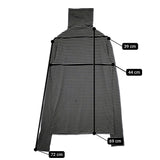 JOURNAL STANDARD LUXE 22070440010030 タートルネック ボーダー カットソー ブラック グレー レディース ジャーナルスタンダード ラックス【中古】5-1128T♪