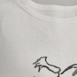 UpcycleLino 塩川いづみさん別注 nest Robe 600233-7050 バスクシャツ 半袖Ｔシャツ カットソー ホワイト ユニセックス アップサイクルリノ【中古】6-0615S∞