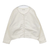 bulle de savon スウェット クルーネック カーディガン ホワイト レディース ビュルデサボン【中古】5-1128M♪