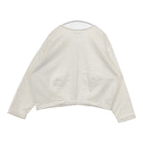 bulle de savon スウェット クルーネック カーディガン ホワイト レディース ビュルデサボン【中古】5-1128M♪