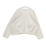 bulle de savon スウェット クルーネック カーディガン ホワイト レディース ビュルデサボン【中古】5-1128M♪