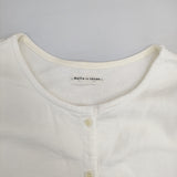 bulle de savon スウェット クルーネック カーディガン ホワイト レディース ビュルデサボン【中古】5-1128M♪