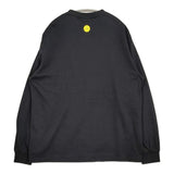 JOURNAL STANDARD LUXE SUNDAY SMILE ロンT サイズL 長袖Ｔシャツ カットソー ブラック レディース ジャーナルスタンダード ラックス【中古】5-1118M♪