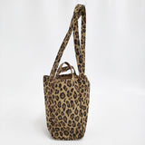 AMIACALVA LEOPARD EASY BAG S レオパードイージーバッグ トートバッグ ショルダーバッグ ベージュ ブラウン レディース アミアカルヴァ【中古】5-1118G♪