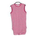Healthknit/BEAMS BOY 別注 ボーダー キャミソール XS 32 タンクトップ ピンク ホワイト レディース ヘルスニット/ビームスボーイ【中古】6-0514S∞